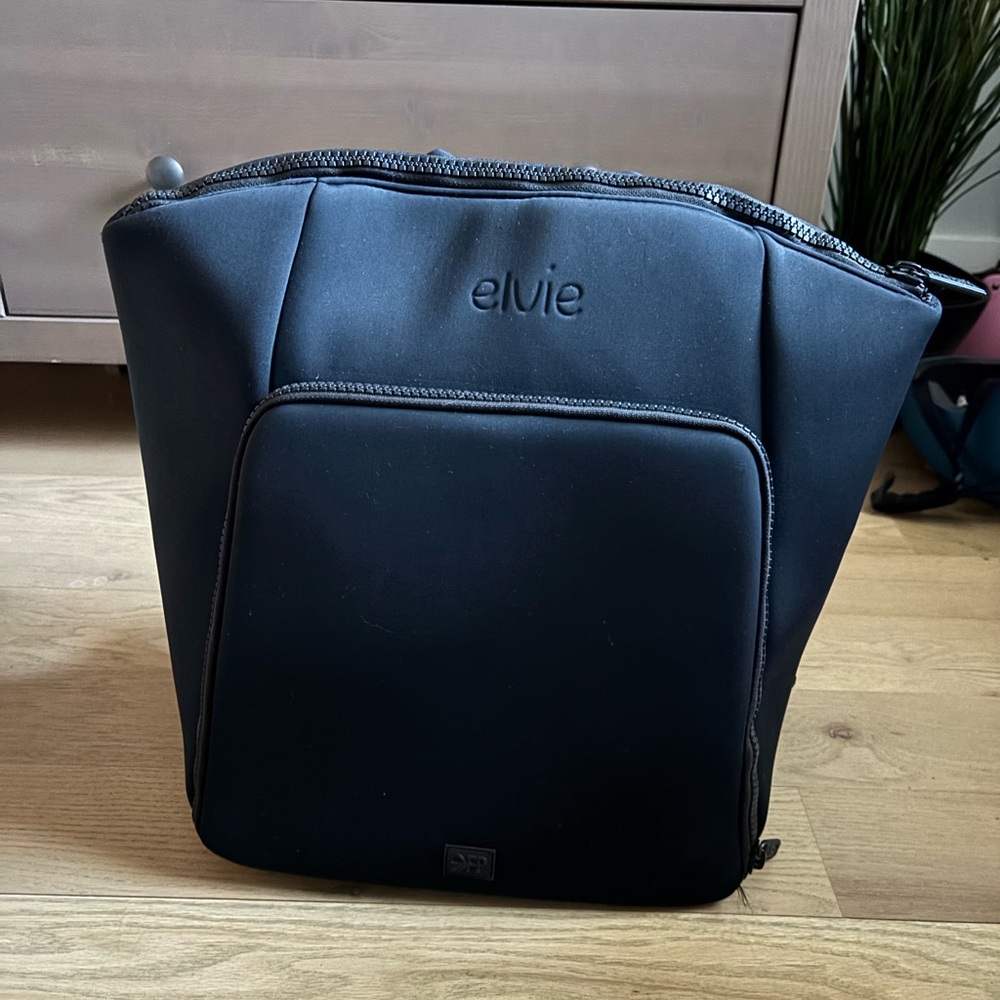 Freshly Picked x Elvie black neoprene pumping backpack